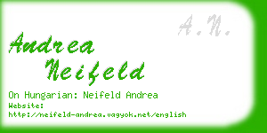 andrea neifeld business card